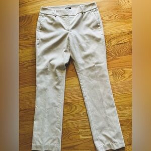 Ann‎ Taylor Khaki Classic Cotton Blend Pants, Cropped